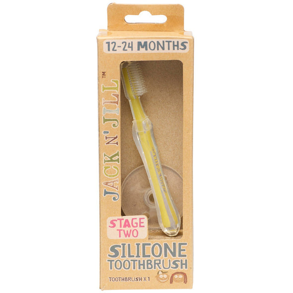 Cepillo de dientes de silicona +12 a 24 meses